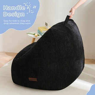 Foto 7 | Foto 7 | Puf Maxyoyo Para Niños De 1 A 6 Años De Tela Con Cordón Color Negro - Venta Internacional.