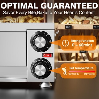 Foto 4 | Foto 4 | Horno De Sobremesa Pyy Para Hacer Pizza Acero Inoxidable 12 Pulgadas - Venta Internacional.