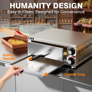 Foto 6 | Foto 6 | Horno De Sobremesa Pyy Para Hacer Pizza Acero Inoxidable 12 Pulgadas - Venta Internacional.