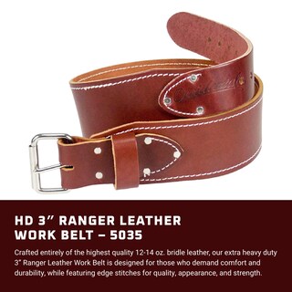Foto 2 | Foto 2 | Cinturón De Trabajo De Piel Occidental Leather 3 Ranger Xl Oxyred - Venta Internacional.