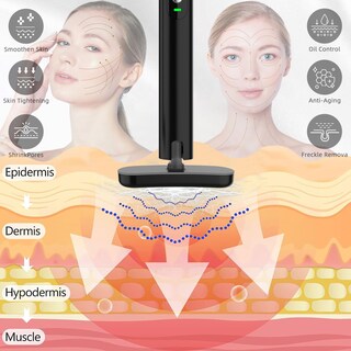 Foto 3 | Foto 3 | Varita Fxtiaa Para El Cuidado De La Piel Con Terapia De Luz Led 7 Colores Con Masajeador - Venta Internacional.