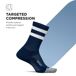 Foto 3 | Foto 3 | Cojín Ligero Sock Feetures Elite Mini Crew Tamaño Mediano Azul Marino - Venta Internacional.