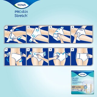 Foto 6 | Foto 6 | Pañales Para Incontinencia Tena Stretch Ultra Alta Absorción Talla L/xl 36 Unidades - Venta Internacional.