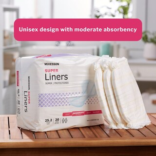 Foto 6 | Foto 6 | Protectores Para Incontinencia Mckesson Super Liners Moderados 64 Cm 20 Unidades - Venta Internacional.