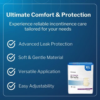Foto 5 | Foto 5 | Calzoncillos Para Incontinencia Mckesson Ultimate Xl 15 Unidades 147-163 Cm - Venta Internacional.