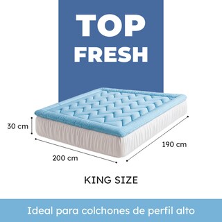 Foto 6 | Foto 6 | Cubre Colchón King Size Roomi Top Fresh Extra Fresca Y Suave