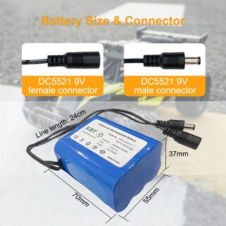 Foto 3 | Foto 3 | Batería Kbt 12v 2400mah Li-ion Con Cargador Dc5521 - Venta Internacional.