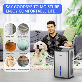 Foto 7 | Foto 7 | Deshumidificador Vinburg Para El Hogar Con Tanque De Agua De 2.5 Litros Y 800 Pies Cuadrados - Venta Internacional.