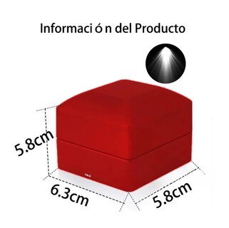 Foto 3 | Foto 3 | ''caja Estuche Para Anillo De Compromiso Con Luz Led Rojo ''