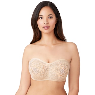 Foto 1 | Foto 1 | Sujetador Wacoal Halo De Malla Transparente Sin Tirantes 38dd Nude Tan - Venta Internacional.