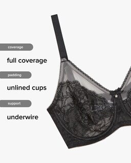 Foto 4 | Foto 4 | Soutien Wacoal Retro Chic Para Figura Completa Con Aros Negro 36d - Venta Internacional.