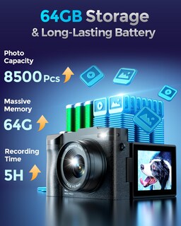 Foto 7 | Foto 7 | Cámara Digital Ploomen 4k 48mp Autofocus Vlogging 2.8'' - Venta Internacional.