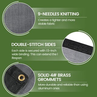 Foto 3 | Foto 3 | Tarp Windscreensupplyco 244 X 305 Cm 60-70% Sombra Negra - Venta Internacional.