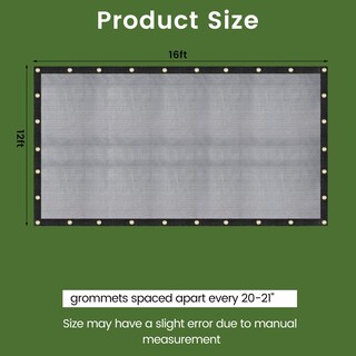 Foto 6 | Foto 6 | Tarp Windscreensupplyco 3 7 X 4 9 M Malla Negra Resistente - Venta Internacional.