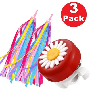 Foto 1 | Foto 1 | Set De Campanas Y Serpentinas Para Bicicleta Para Niños De Kortes Red White - Venta Internacional.