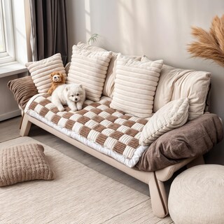 Foto 1 | Foto 1 | Funda De Sofá Para Perros Pulsefay Antideslizante Terciopelo Marrón 70 X 150 Cm - Venta Internacional.
