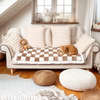 Foto 2 | Foto 2 | Funda De Sofá Para Perros Pulsefay Antideslizante Terciopelo Marrón 70 X 150 Cm - Venta Internacional.