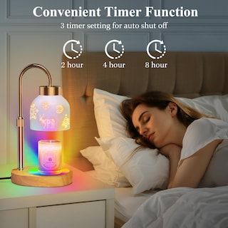 Foto 3 | Foto 3 | Lámpara Calentadora De Velas Navideña Lukasa Con Temporizador Y Regulador De Intensidad - Venta Internacional.