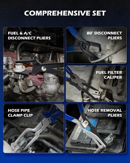 Foto 2 | Foto 2 | Set De Reparación De Tuberías De Combustible Y Aire Acondicionado Pliers Orion Motor Tech De 5 Piezas - Venta Internacional.