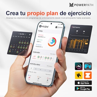 Foto 3 | Foto 3 | Bicicleta Spinning Fija Powerpath Hogar Fitness Cardio Apps Negro