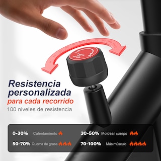 Foto 7 | Foto 7 | Bicicleta Spinning Fija Powerpath Hogar Fitness Cardio Apps Negro