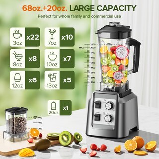Foto 5 | Foto 5 | Licuadora Psiidan De 1800 W Molinillo 2 En 1 2 Litros Sin Bpa - Venta Internacional.