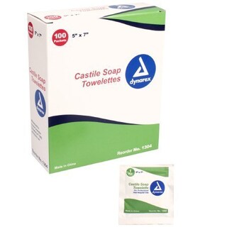 Foto 1 | Foto 1 | Toallitas De Jabón Dynarex Castile Cleaning 5 X 7 Pulgadas Paquete De 10 - Venta Internacional.
