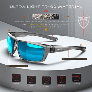 Foto 3 | Foto 3 | Gafas De Sol Polarizadas Attcl Ultraligeras Tr90 Uv400 5001 - Venta Internacional.