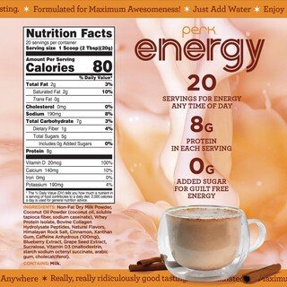 Foto 2 | Foto 2 | Bebida Energética En Polvo Perk Energy Original Horchata 20 Unidades - Venta Internacional.