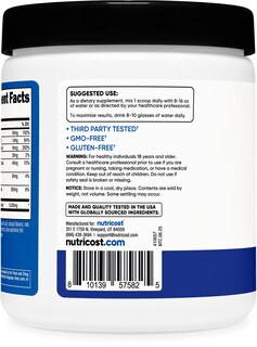 Foto 4 | Foto 4 | Suplemento De Creatina Nutricost Creatina 5000 Mg De Frambuesa Azul - Venta Internacional.