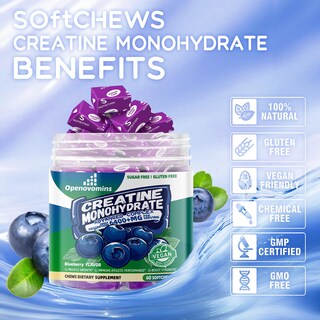 Foto 5 | Foto 5 | Creatina Soft Chews Openovomins 6400 Mg Sin Azúcar Veganos - Venta Internacional.