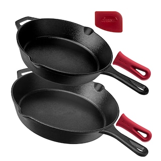 Foto 1 | Foto 1 | Juego De Sartenes De Hierro Fundido Cuisinel 25 Cm 30 Cm Presazonadas - Venta Internacional.