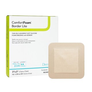 Foto 1 | Foto 1 | Apósito Para Heridas Dermarite Comfortfoam Border Lite 7.5x7.5 Cm - Venta Internacional.