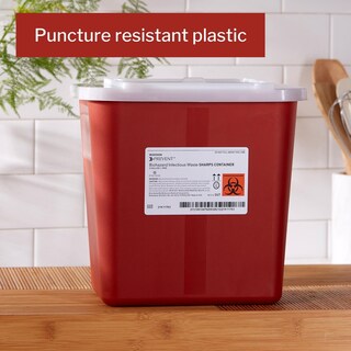 Foto 2 | Foto 2 | Contenedor Para Objetos Punzantes Mckesson Prevent  7 X 27 X 26 Cm  7 5 L  Color Rojo - Venta Internacional.