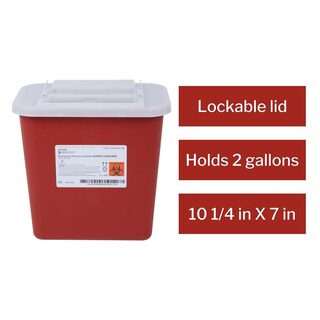 Foto 4 | Foto 4 | Contenedor Para Objetos Punzantes Mckesson Prevent  7 X 27 X 26 Cm  7 5 L  Color Rojo - Venta Internacional.