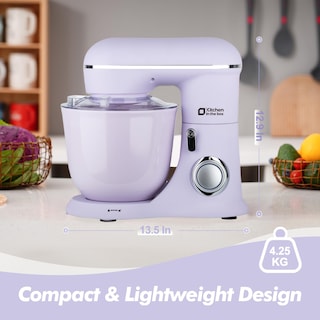 Foto 4 | Foto 4 | Batidora De Pie Para Cocina En Caja 4 5 Cuartos De Galón+5 Cuartos De Galón 10 Velocidades Color Lila - Venta Internacional.