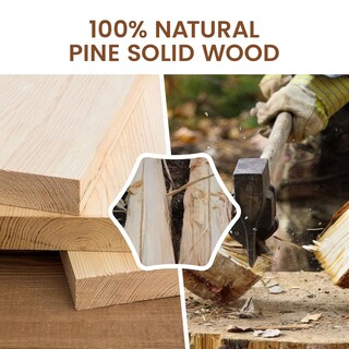 Foto 2 | Foto 2 | Estantes Flotantes Heimlove De Madera De Pino 41x20 Cm Paquete De 2 - Venta Internacional.