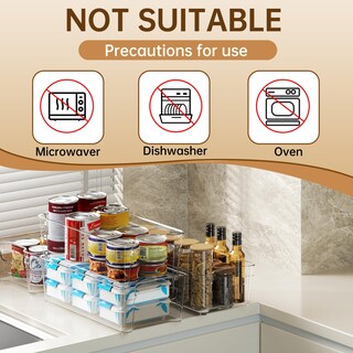 Foto 5 | Foto 5 | Organizer Para Refrigerador Bins Incostar Con Asa De 31 5 Cm Paquete De 8 - Venta Internacional.