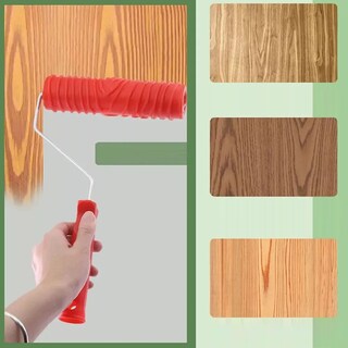 Foto 3 | Foto 3 | ''veteador Para Pintar Con Acabado De Madera 8 Piezas Rojo Con Negro ''