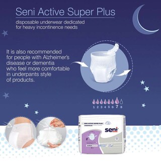 Foto 4 | Foto 4 | Ropa Interior Seni Active Super Plus Medium Para Incontinencia  40 Unidades - Venta Internacional.