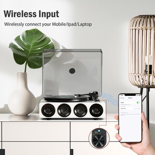 Foto 3 | Foto 3 | Tocadiscos 1byone At-3600l Inalámbrico Con Transmisión Por Correa Blanca - Venta Internacional.