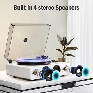 Foto 5 | Foto 5 | Tocadiscos 1byone At-3600l Inalámbrico Con Transmisión Por Correa Blanca - Venta Internacional.