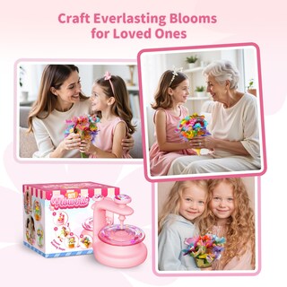 Foto 6 | Foto 6 | Kit De Ramo De Flores De Tela Diy Vnlina Para Niños De 8 A 12 Años - Venta Internacional.