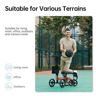 Foto 4 | Foto 4 | Andador Para Rodillas Elenker Con Ruedas Delanteras De 25 Cm Y Frenos Dobles - Venta Internacional.