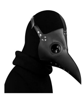 Foto 3 | Foto 3 | Máscara De Médico Xtellar De La Peste Negra Con Pico Para Halloween Negro Médico De La Peste