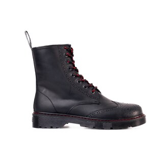 Foto 1 | Foto 1 | Botas Offlander  Tipo Militar - Boston  Piel Crazy  Negro
