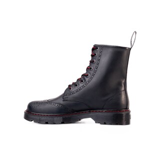 Foto 2 | Foto 2 | Botas Offlander  Tipo Militar - Boston  Piel Crazy  Negro