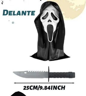 Foto 4 | Foto 4 | 2pc Máscara Para Halloween Xtellar De Terror Ghostface Scream