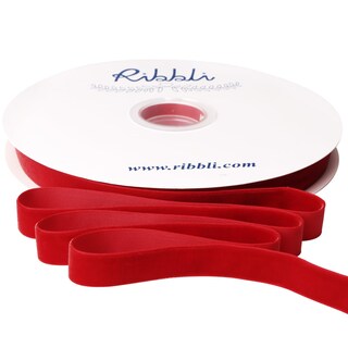 Foto 1 | Foto 1 | Cinta Decorativa Ribbli De Terciopelo Rojo 1 6 Cm X 23 M Bobina - Venta Internacional.