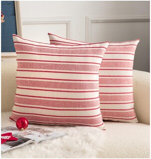 Foto 1 | Foto 1 | Fundas De Almohada Cethom Christmas Boho Texturizadas Rojas 45 X 45 Cm Juego De 2 - Venta Internacional.